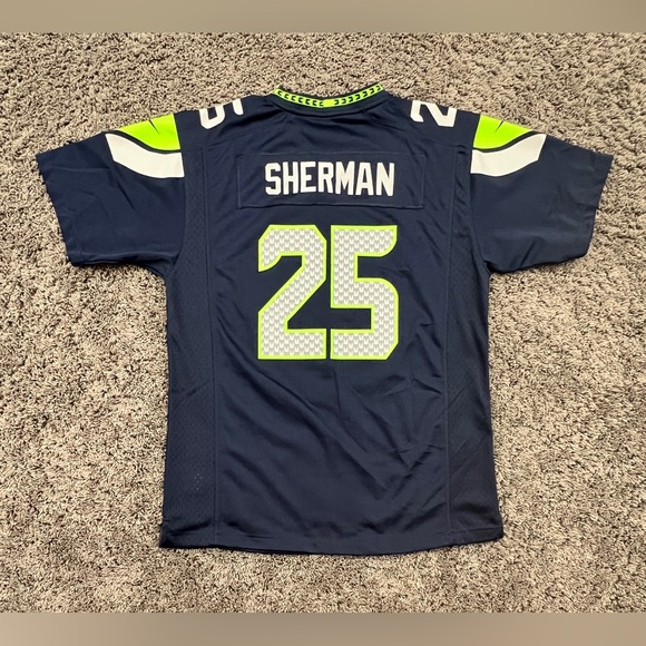 Seattle Seahawks Jersey Shirt Youth XL #25 Richard Sherman On Field NFL - Picture 6 of 7